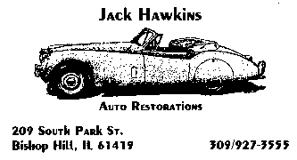 Jack Hawkins business card