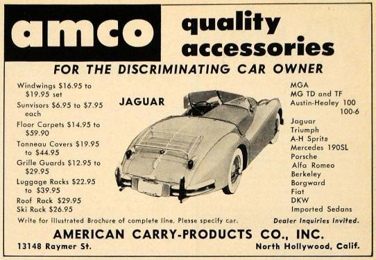 AMCO luggage rack for MGA