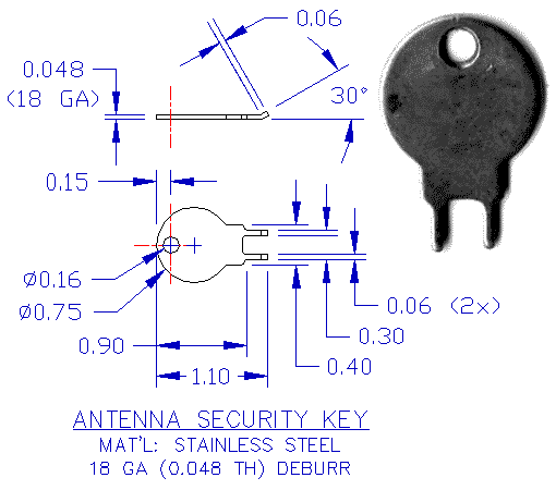 Antenna key drawing