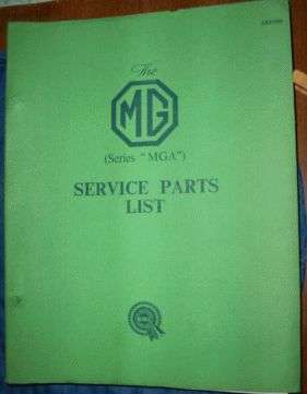 Service Parts List 1500, 1st eition