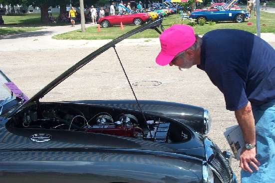 MGA show car inspection