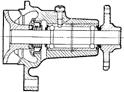 water pump cross section