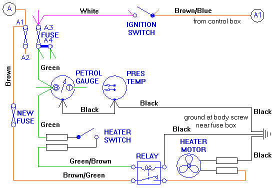Wiring diagram for heater motor relay