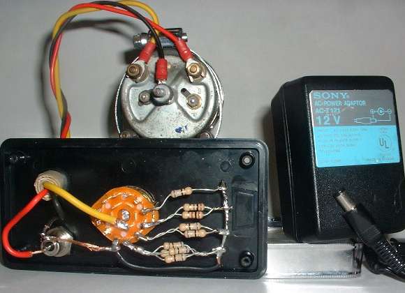 Inside rear view of test box with details