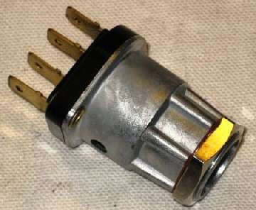 Later style ignition switch with Lucar connectors