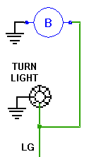Turn signal warning circuit