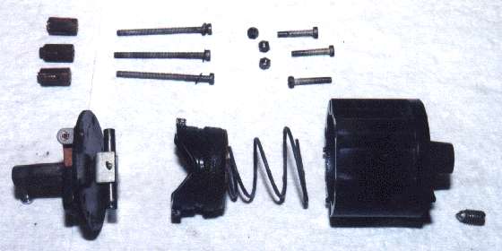 Turn signal switch body disassembled