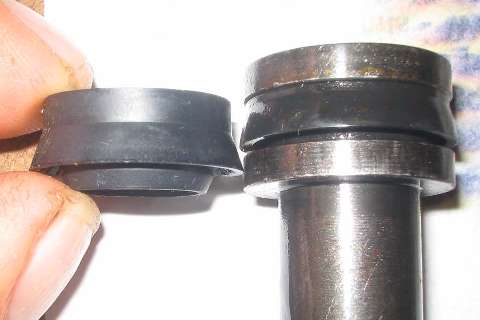 Two different selas for master cylinder pistons