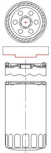 Filter drawing with gauge