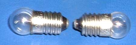 new bulb on left - old bulb on right