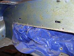 bulkhead panel with slot but no screw holes