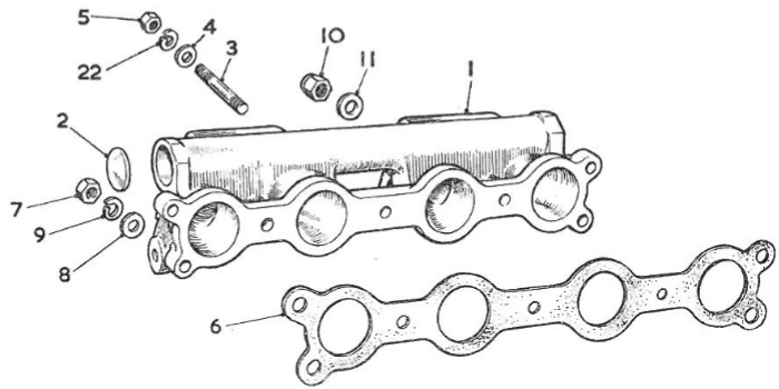 MGA Twin Cam manifolds