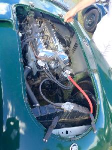 Jaguar twin cam engine in MGA
