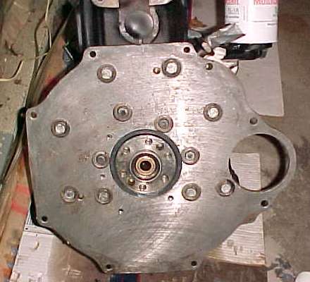 Modified 1500 rear plate with rubber seal for 5 main bearing engine