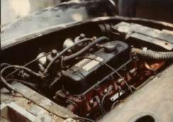61 Sebring MGA engine bay