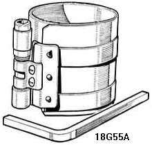 Piston ring compressor