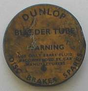 Brake bleeder tin, Dunlop old