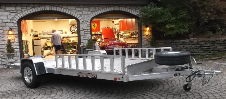 Car transport trailer for MG