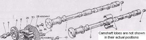 Pair of MGA Twin Cam camshafts
