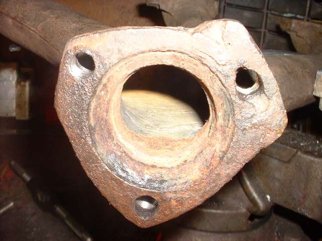 Broken exhaust manifold, welding #2