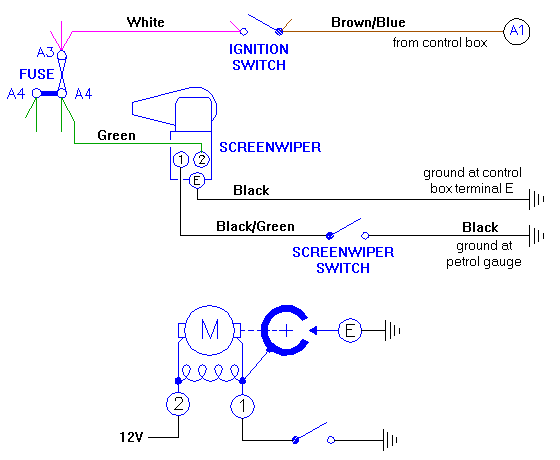 Electronic Windshield Wiper Circuit Diagram 