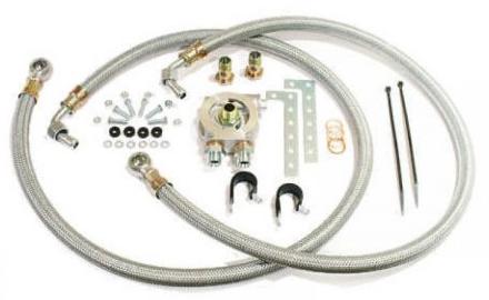 SCP British Oil Cooler Bypass Hose For MGA MGB - Delete Hose For Non-Cooler Engines